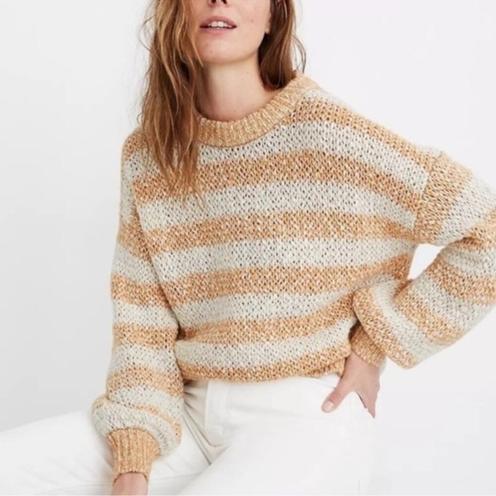 Madewell Striped Sweater - Picture 1 of 10
